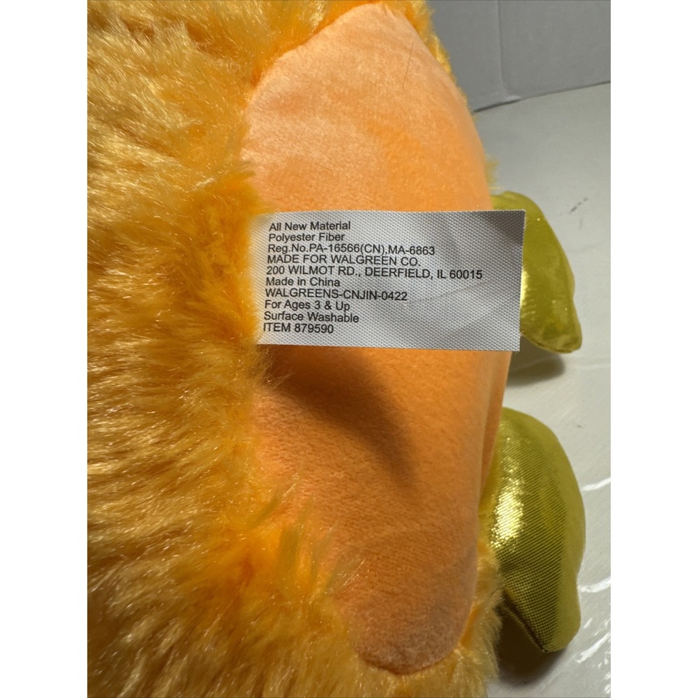 Hug Me Light Up Stuffed Animal Plush Soft Orange Owl 14" Tall Ages 3+ Clean VG - Picture 6 of 7